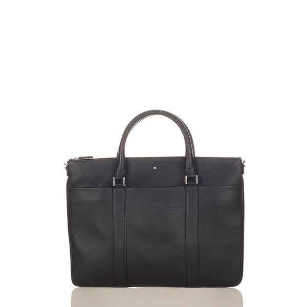 モンブラン ハンドバッグ ショルダーバッグ2way ブラック レザー メンズ MONTBLANC 【中古】