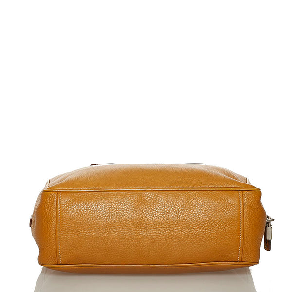 プラダ ハンドバッグ イエロー レザー レディース PRADA 【中古】