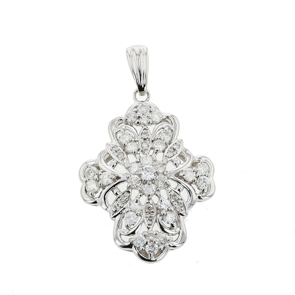Pt900 プラチナ ダイヤ1.64ct ペンダントトップ レディース 【中古】