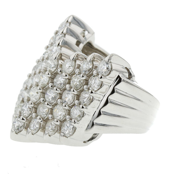 Pt900 プラチナ ダイヤ3.03ct リング 指輪 レディース 9号 【中古】