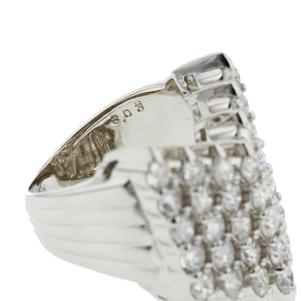 Pt900 プラチナ ダイヤ3.03ct リング 指輪 レディース 9号 【中古】