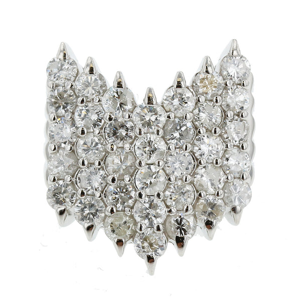 Pt900 プラチナ ダイヤ3.03ct リング 指輪 レディース 9号 【中古】