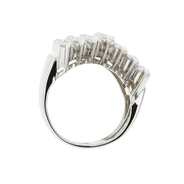 Pt900 プラチナ ダイヤ3.03ct リング 指輪 レディース 9号 【中古】