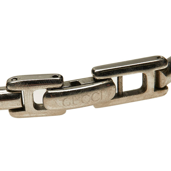 グッチ 1900L シルバー ステンレススチール 腕時計 レディース GUCCI クオーツ ブラック文字盤 【中古】