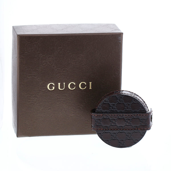 グッチ 210 YC210001 シルバー ステンレススチール 置時計 メンズ GUCCI クオーツ ブラック文字盤 【中古】