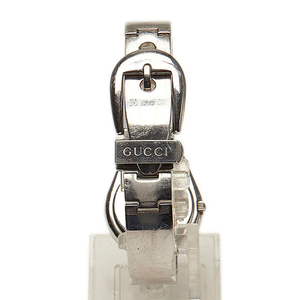 グッチ 腕時計 6700L クオーツ ブラック文字盤 ステンレススチール レディース GUCCI 【中古】