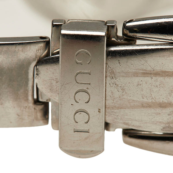 グッチ 腕時計 6700L クオーツ ブラック文字盤 ステンレススチール レディース GUCCI 【中古】