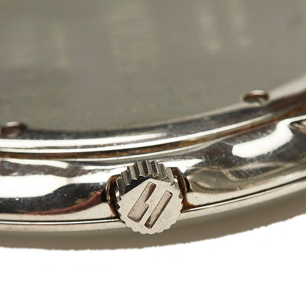 グッチ 5600M シルバー ステンレススチール 腕時計 メンズ GUCCI クオーツ ブラック文字盤 【中古】