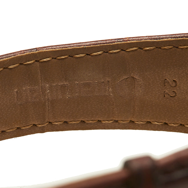 グッチ 5600M シルバー ステンレススチール 腕時計 メンズ GUCCI クオーツ ブラック文字盤 【中古】