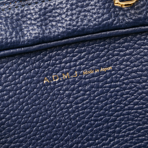 エーディーエムジェイ ブルー レザー ハンドバッグ レディース ADMJアクセソワ 【中古】