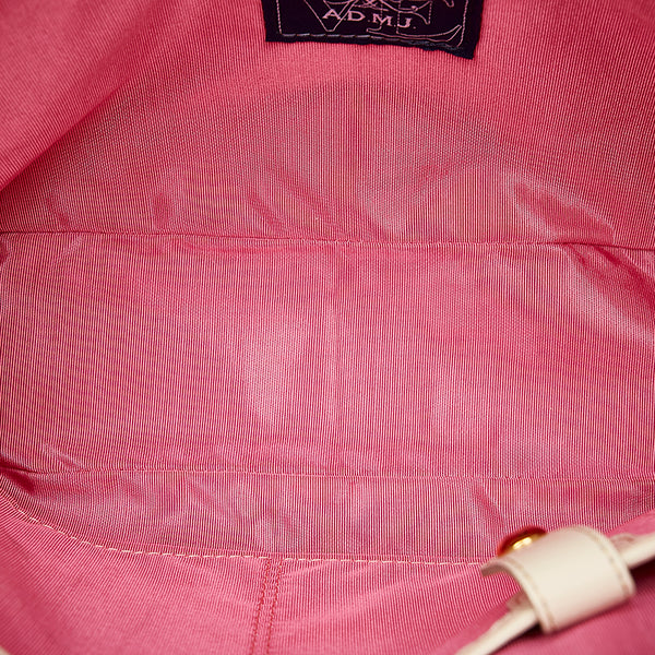 エーディーエムジェイ ブルー レザー ハンドバッグ レディース ADMJアクセソワ 【中古】