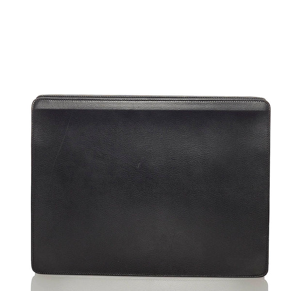 ダンヒル ブラウン レザー クラッチバッグ メンズ Dunhill 【中古】