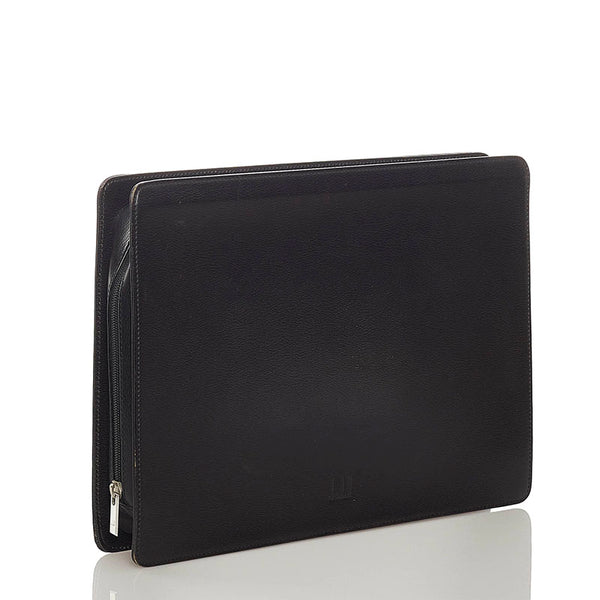 ダンヒル ブラウン レザー クラッチバッグ メンズ Dunhill 【中古】