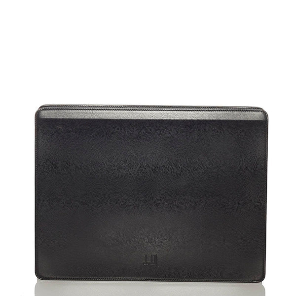 ダンヒル ブラウン レザー クラッチバッグ メンズ Dunhill 【中古】