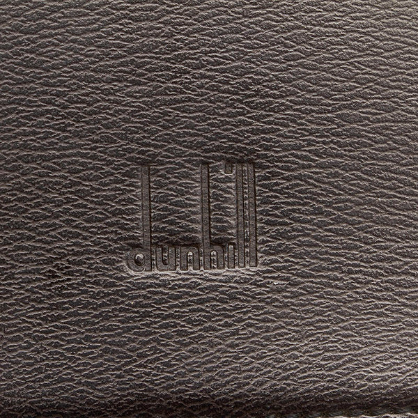 ダンヒル ブラウン レザー クラッチバッグ メンズ Dunhill 【中古】