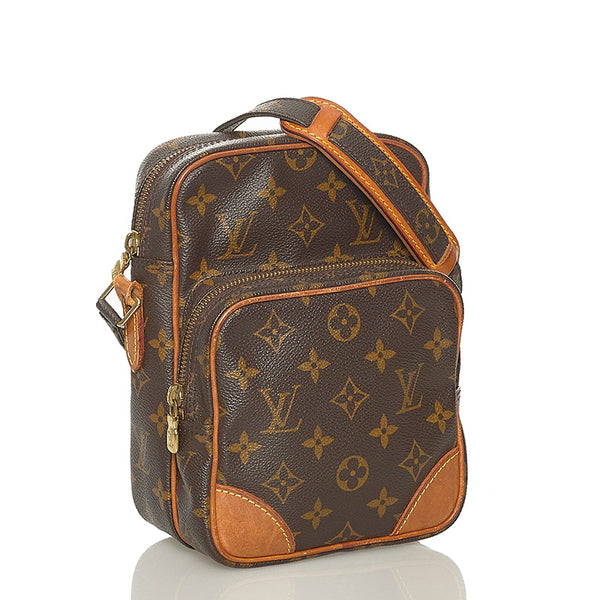 ルイ ヴィトン モノグラム アマゾン M45236 ブラウン PVC レザー 斜め掛け ショルダーバッグ レディース LOUIS VUITTON 【中古】