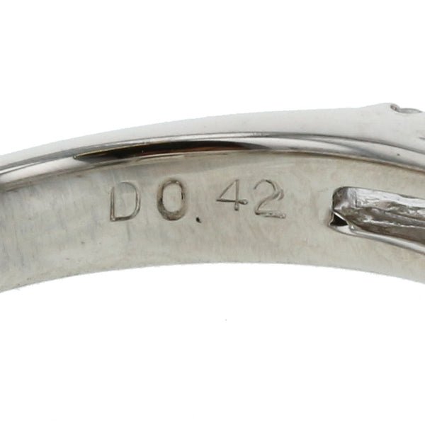 Pt900 プラチナ サファイア1.13ct ダイヤ0.42ct リング 指輪 レディース 12号 【中古】