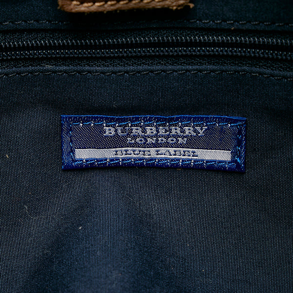 バーバリー ショルダーバッグ マルチカラー キャンバス レザー レディース BURBERRY 【中古】