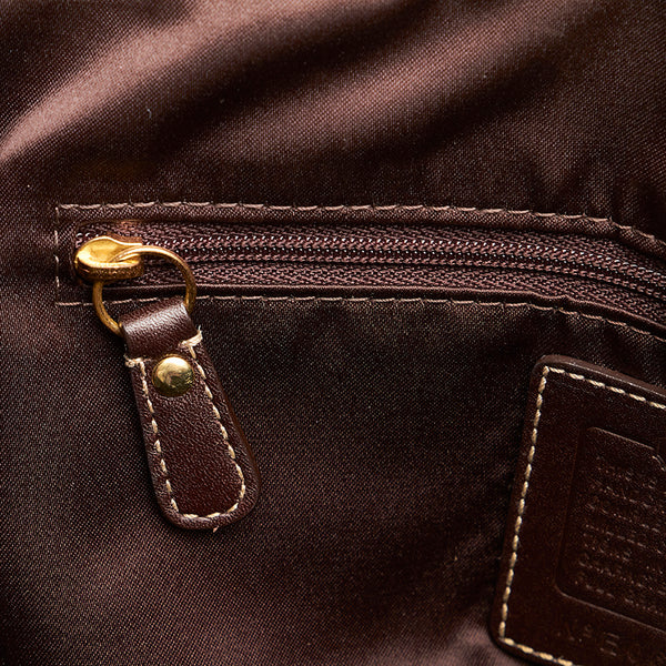 コーチ 10214 ブラウン レザー トートバッグ レディース COACH 【中古】