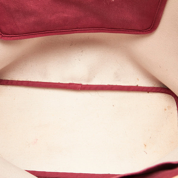 コーチ ミニシグネチャー トートバッグ F25673 ピンク PVC レザー レディース COACH 【中古】