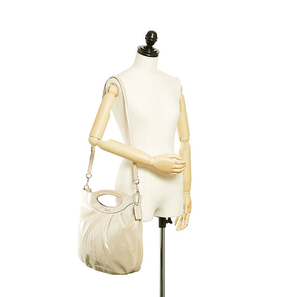 コーチ ハンドバッグ ショルダーバッグ２WAY 14054 ベージュ レザー レディース COACH 【中古】