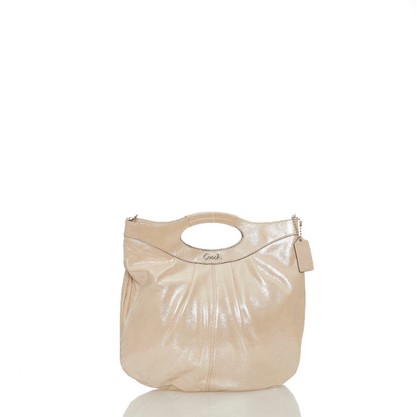 コーチ ハンドバッグ ショルダーバッグ２WAY 14054 ベージュ レザー レディース COACH 【中古】