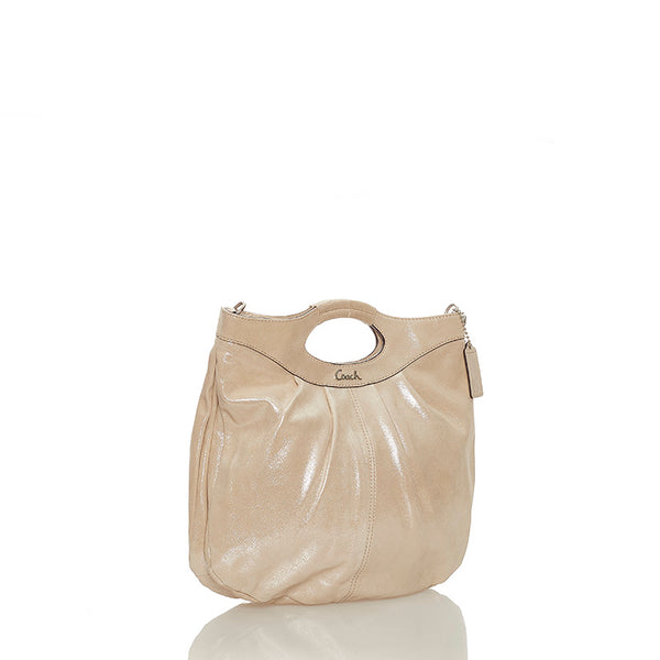 コーチ ハンドバッグ ショルダーバッグ２WAY 14054 ベージュ レザー レディース COACH 【中古】