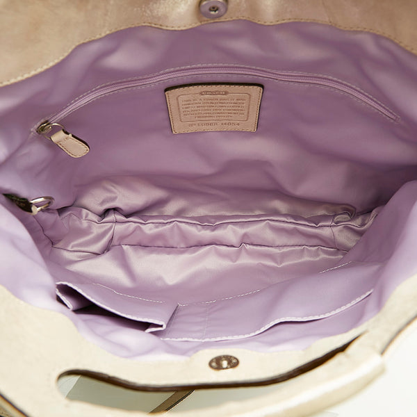 コーチ ハンドバッグ ショルダーバッグ２WAY 14054 ベージュ レザー レディース COACH 【中古】