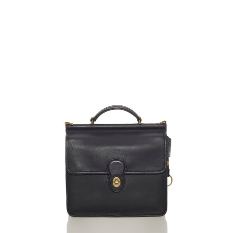 コーチ ブラック レザー ハンドバッグ ショルダーバッグ２WAY レディース COACH 【中古】