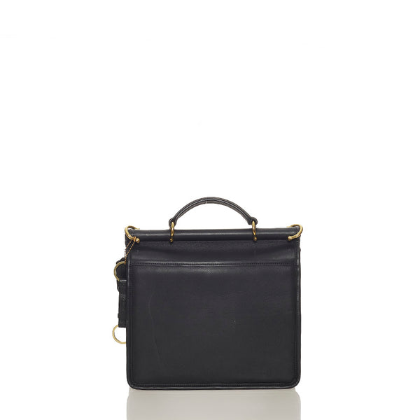 コーチ ブラック レザー ハンドバッグ ショルダーバッグ２WAY レディース COACH 【中古】