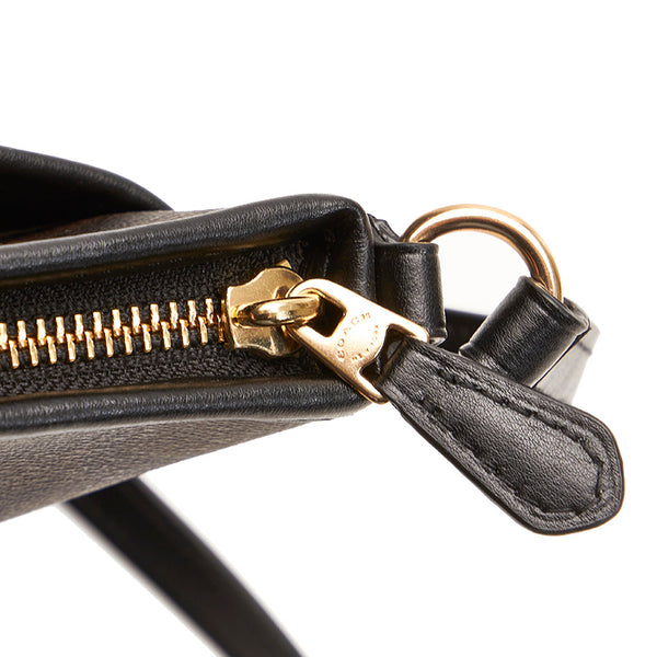 コーチ シグネチャー F29210 ブラウン PVC レザー ショルダーバッグ レディース COACH 【中古】