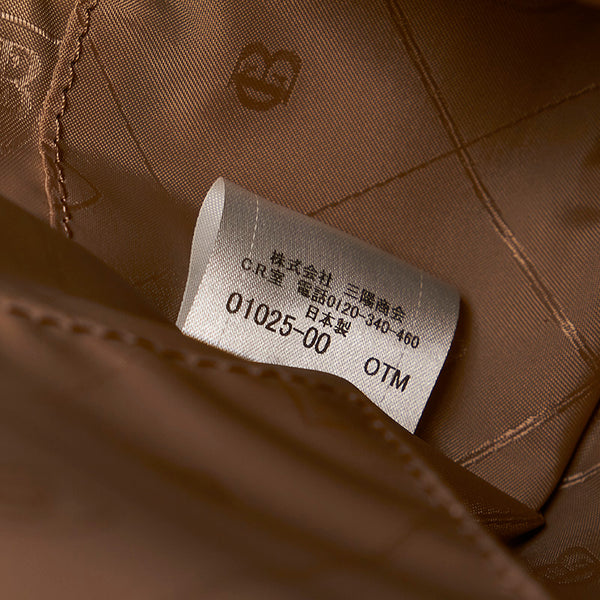 バーバリー ブルーレーベルクレストブリッジ ブラック レザー ハンドバッグ レディース BURBERRY 【中古】