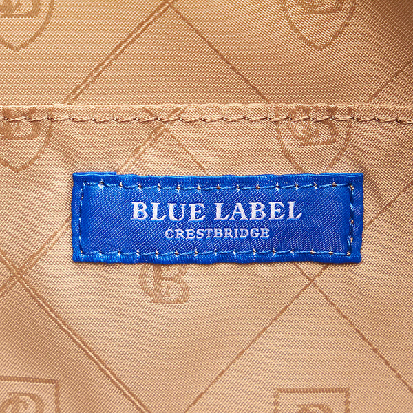 バーバリー ブルーレーベルクレストブリッジ ブラック レザー ハンドバッグ レディース BURBERRY 【中古】