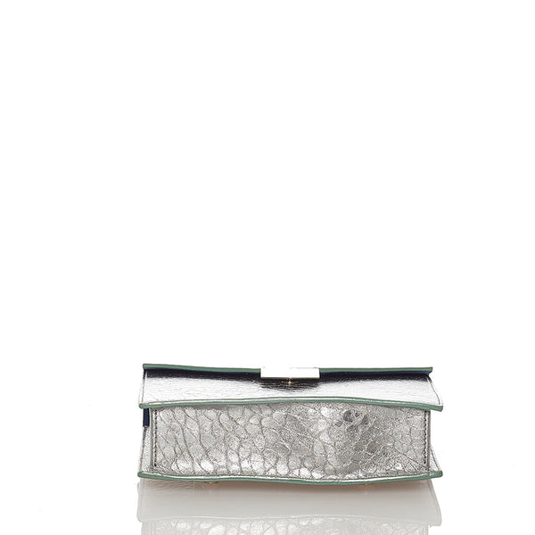 ジミーチュウ チェーン ショルダーバッグ シルバー レザー レディース JIMMY CHOO 【中古】