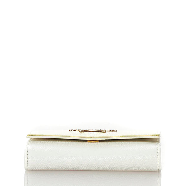 サマンサタバサ キーケース イエロー ホワイト レザー レディース Samantha Thavasa 【中古】