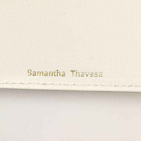 サマンサタバサ キーケース イエロー ホワイト レザー レディース Samantha Thavasa 【中古】