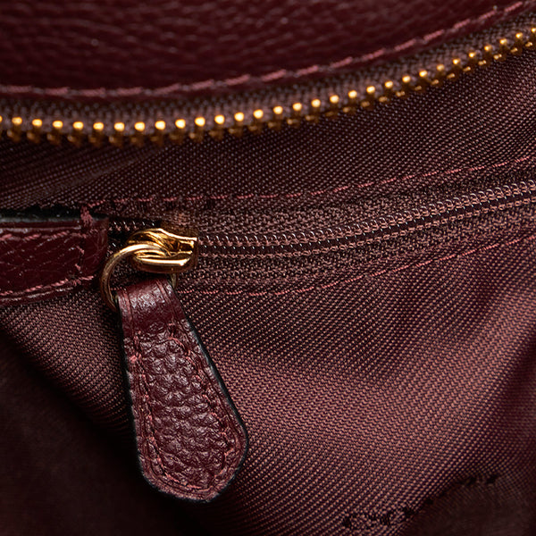 コーチ 56830 ワインレッド レザー チェーン トートバッグ レディース COACH 【中古】