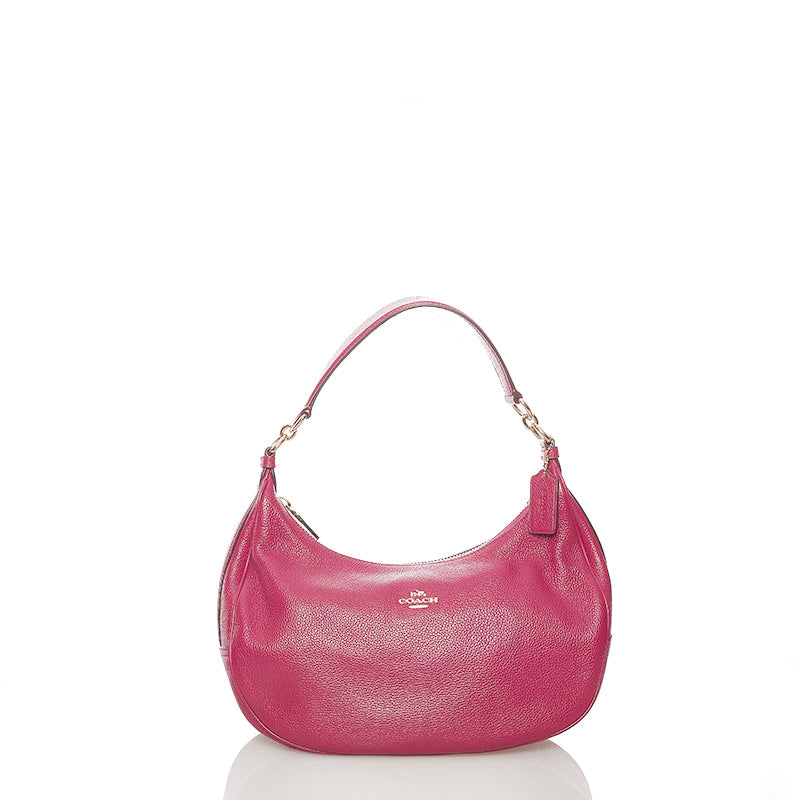 コーチ ハンドバッグ ショルダーバッグ 2WAY ピンク レザー レディース COACH 【中古】