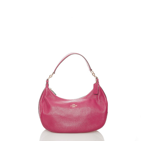コーチ ハンドバッグ ショルダーバッグ 2WAY ピンク レザー レディース COACH 【中古】