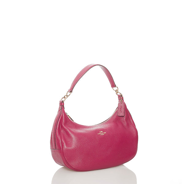 コーチ ハンドバッグ ショルダーバッグ 2WAY ピンク レザー レディース COACH 【中古】