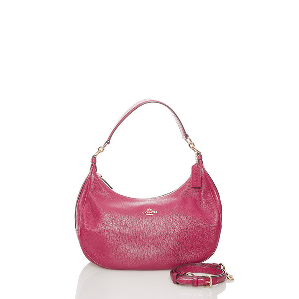 コーチ ハンドバッグ ショルダーバッグ 2WAY ピンク レザー レディース COACH 【中古】