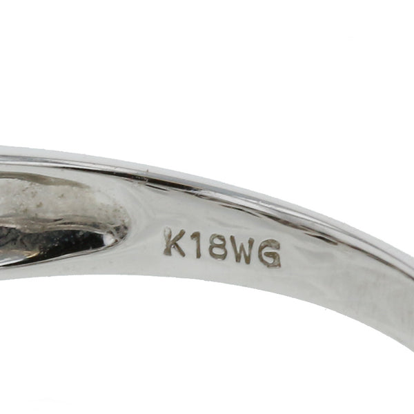K18WG ホワイトゴールド ダイヤ1.00ct リング 指輪 レディース 11号 【中古】