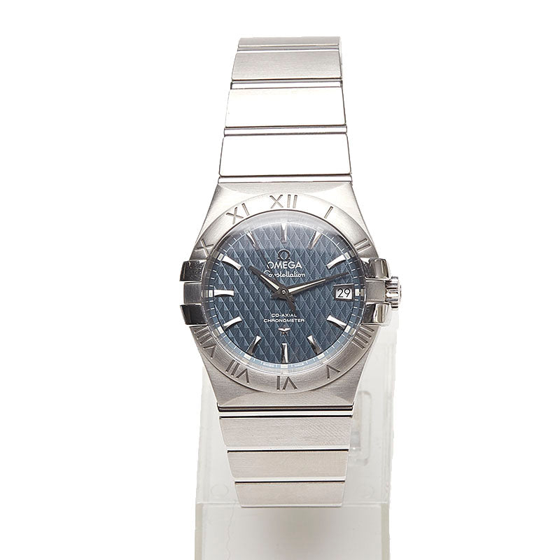オメガ コンステレーション  123.10.35.20.13.002 シルバー ステンレススチール 腕時計 メンズ OMEGA ブルー文字盤 【中古】
