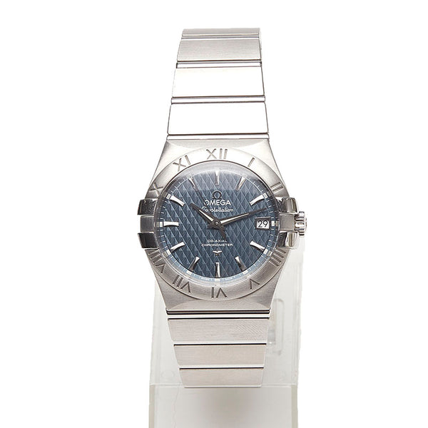 オメガ コンステレーション  123.10.35.20.13.002 シルバー ステンレススチール 腕時計 メンズ OMEGA ブルー文字盤 【中古】