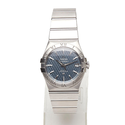 オメガ コンステレーション  123.10.35.20.13.002 シルバー ステンレススチール 腕時計 メンズ OMEGA ブルー文字盤 【中古】