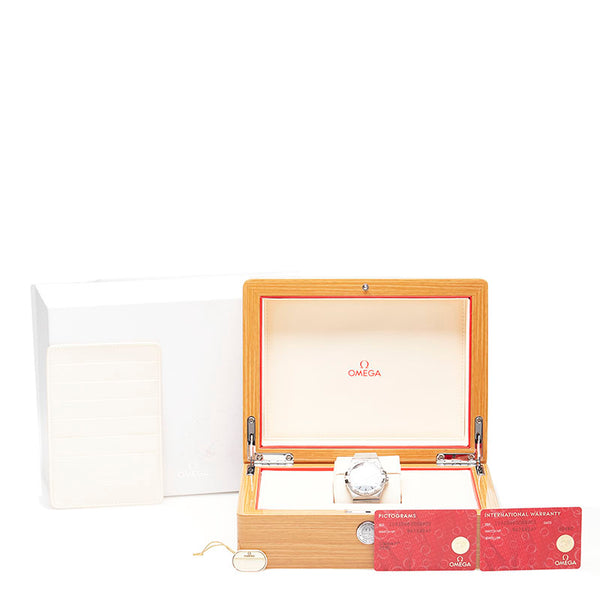 オメガ コンステレーション  123.10.35.20.13.002 シルバー ステンレススチール 腕時計 メンズ OMEGA ブルー文字盤 【中古】