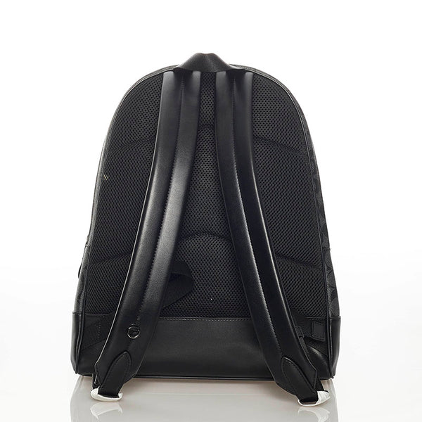 コーチ シグネチャー F29040 ブラック PVC レザー リュック バックパック レディース COACH 【中古】