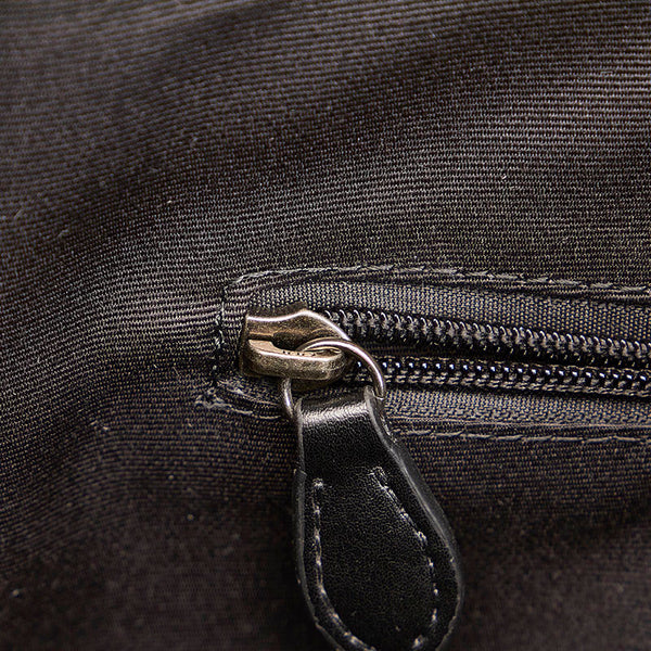 コーチ シグネチャー F29040 ブラック PVC レザー リュック バックパック レディース COACH 【中古】