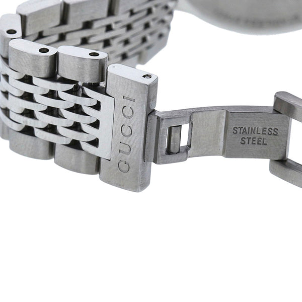 グッチ Gタイムレス YA126505(126.5) シルバー ステンレススチール 腕時計 レディース GUCCI クオーツ ブラック文字盤 【中古】