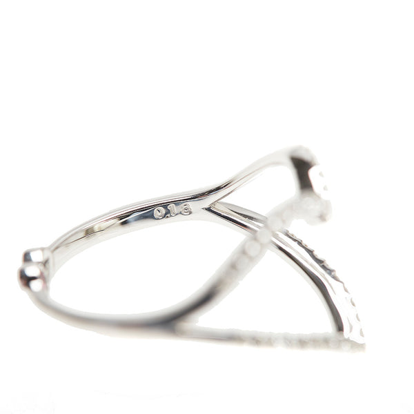 スタージュエリー K18 ゴールド ダイヤ0.18ct ルビー リング 指輪  STAR JEWELRY 13号 【中古】